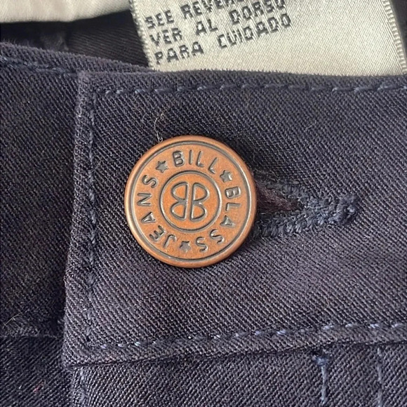 Bill Blass Jeans Stretch Navy Pants Size 10 - Picture 3 of 6